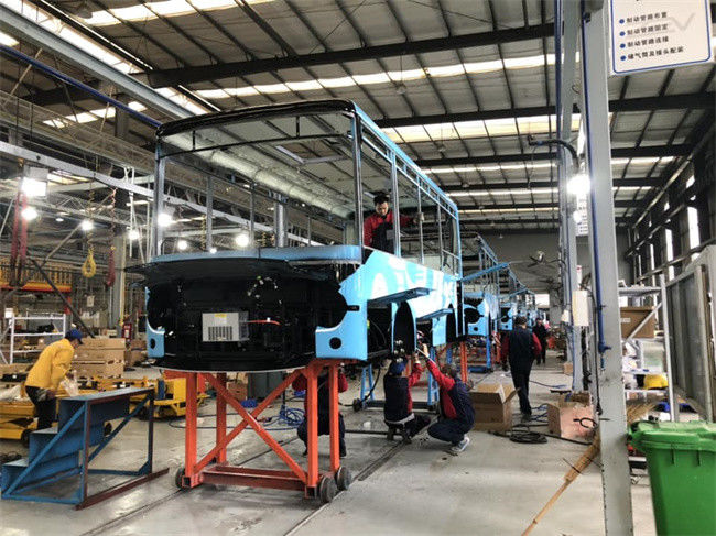 Elektrische minibus met een lengte van 7 m met een rijlengte van 200 km en LHD-stuur voor het openbaar vervoer