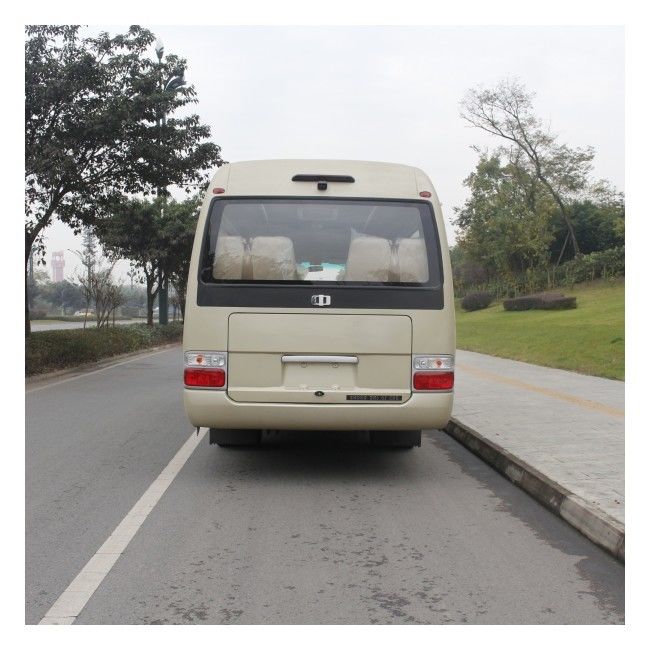 19 zitplaatsen Leaf Spring Airconditioned Coaster Bus voor zakelijk en pendelvervoer