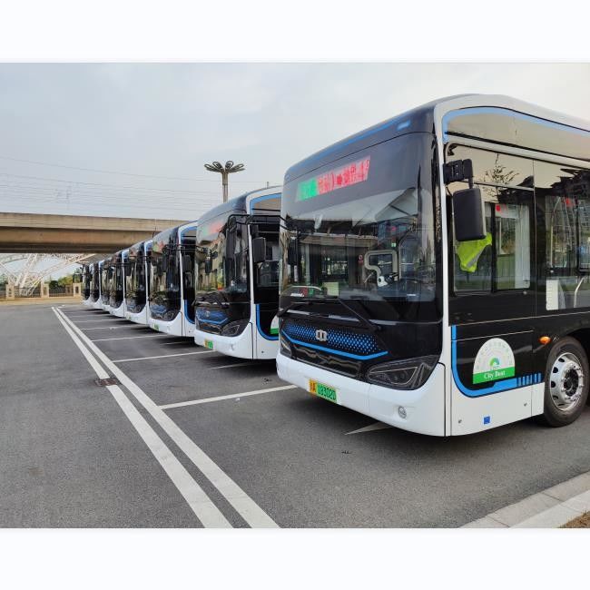 12 M Pure Electric Bus LHD Automatic EV Innercity Bus 46 zitplaatsen Met luchtvering