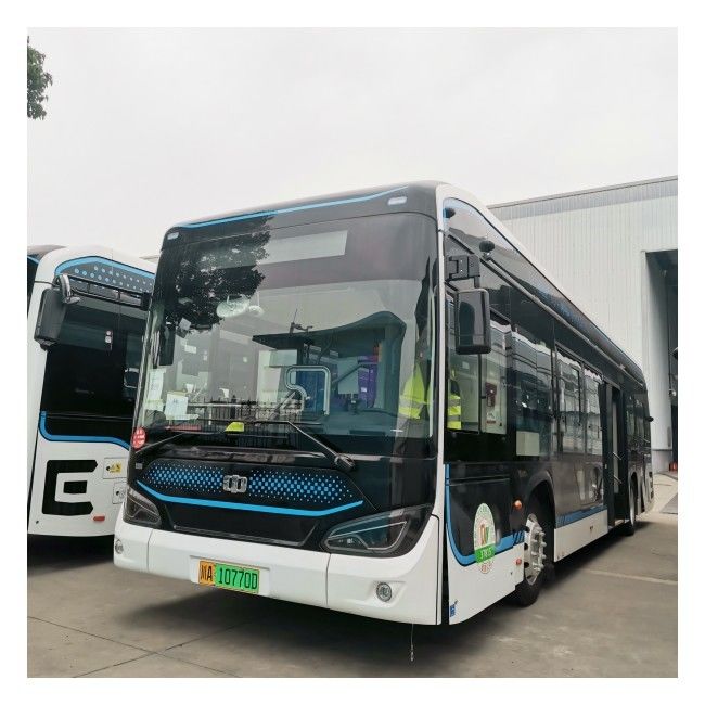 12 M Pure Electric Bus LHD Automatic EV Innercity Bus 46 zitplaatsen Met luchtvering