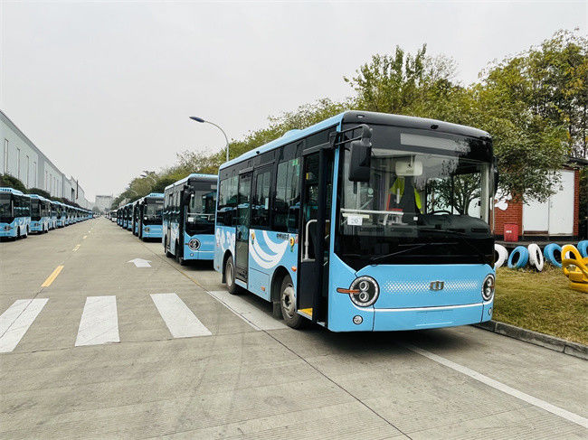 6.6 M LHD Mini Pure Electric Bus Zero Emission Voor Gemeenschapsvervoer