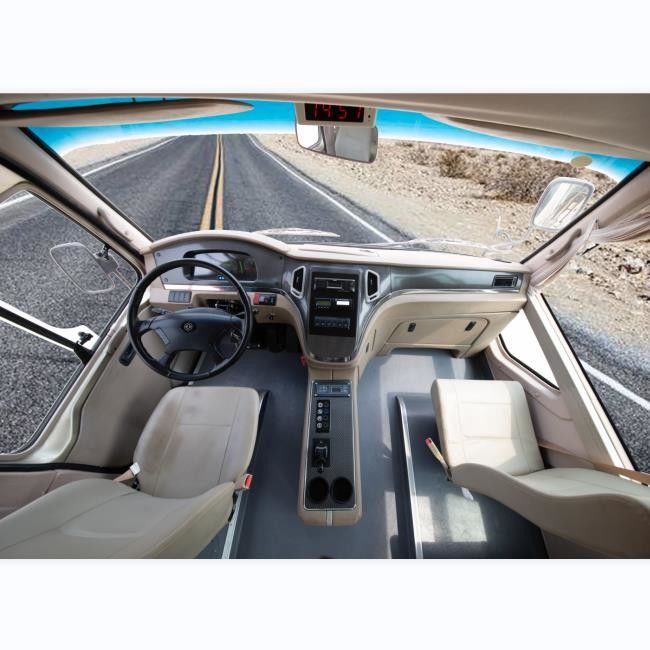 19 zitplaatsen Dieselmotor Achterbaanbussen met bladveer ophanging en voor gemonteerde motor voor 100 km / h topsnelheid