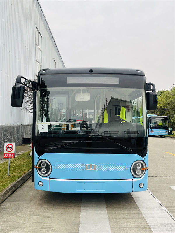 6.6m Elektrische stadsbus 14 zitplaatsen Minibus 2 stappen verkeersbus voor stadsvervoer
