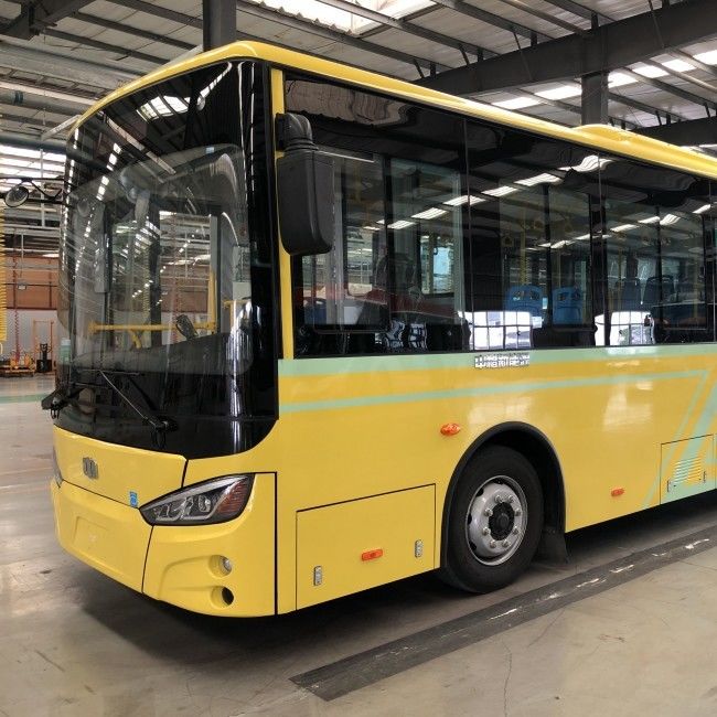 Openbaar vervoer EV stadsbus met automatische transmissie 255kwh batterijvermogen en 30 zitplaatsen