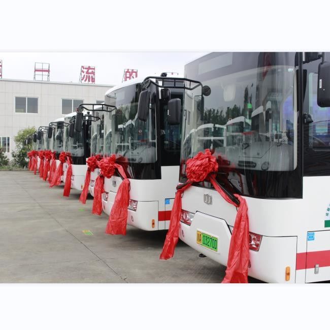 6.6m 23 zitplaatsen elektrische stadsbussen LHD RHD 270KM Kilometer voor stadsvervoer
