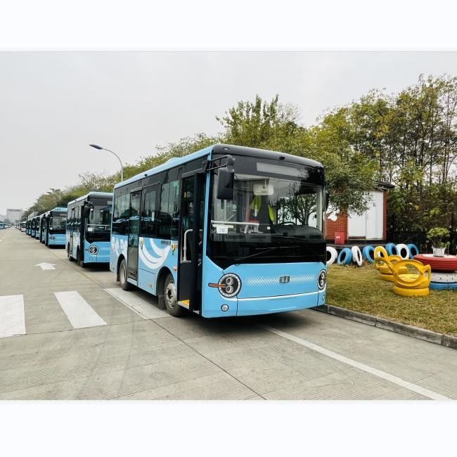 6.6m ZEV bus Nieuwe energiebus nul uitstoot Twee deuren met 16 passagiersstoelen