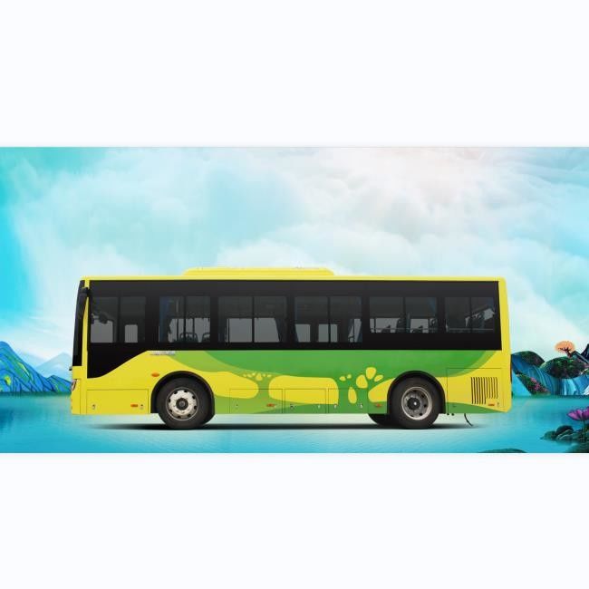 8m 28 zitplaatsen Zev Bus Batterij aangedreven Bussen met lage vloer Bussen voor stadsvervoer.
