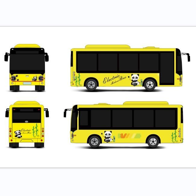 6.6m elektrische minibussen elektrische stadsbussen lage vloerbussen voor stedelijk vervoer.