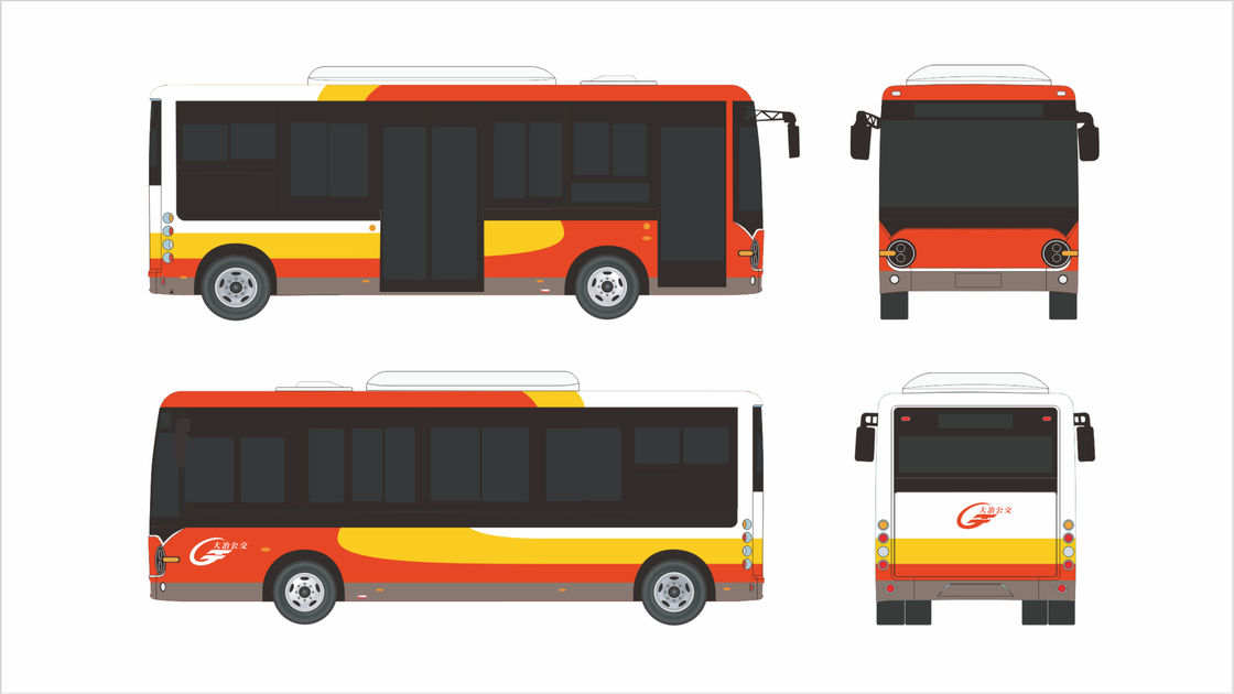 Urban Public Transport Solution 10,5m elektrische stadsbus met 30 zitplaatsen en 268kwh batterij