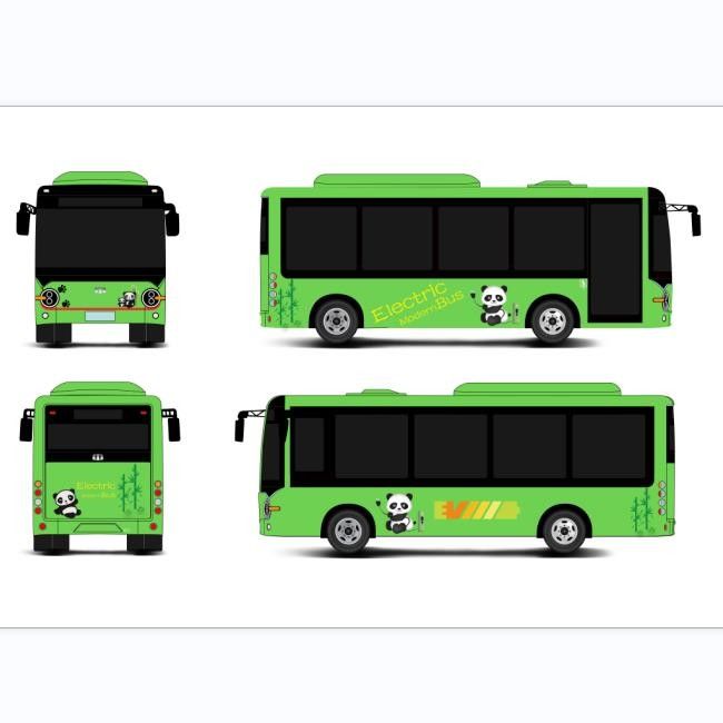6630*2200*2925 Afmetingen Elektrische minibussen E Bus 6.6m Batterij elektrische bussen voor openbaar vervoer