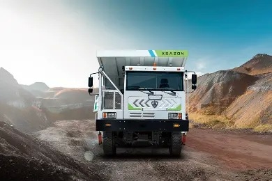 125 ton elektrische mijnbouwtruck 528 kWh nul uitstoot