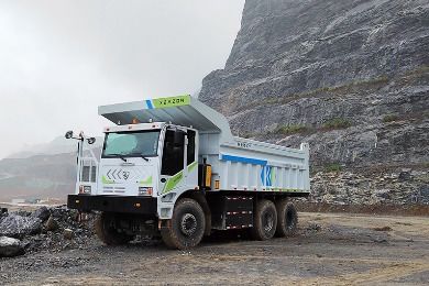 110 ton elektrische mijnbouwtruck met nul-uitstoot en dubbele aandrijving voor hoge productiviteit