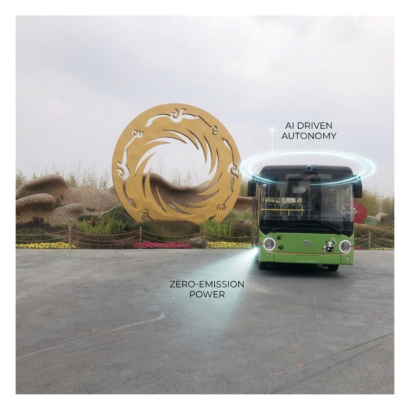 LHD 6.6m Pure Electric Bus E-Bus Met Vloerbedekking Flash Opladen