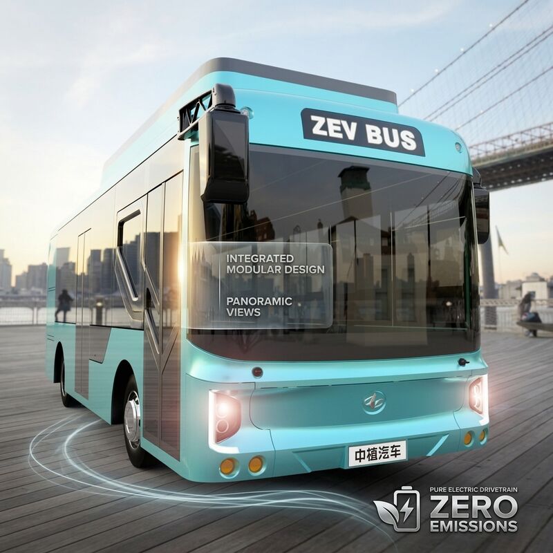 6.6m Elektrische minibus EV-bus met automatische transmissie en 23 zitplaatsen