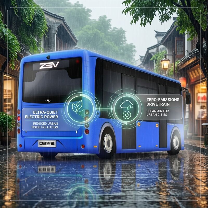 6.6m Puur elektrische bussen Mini City Bus Zero Bussen voor openbaar vervoer 16 zitplaatsen