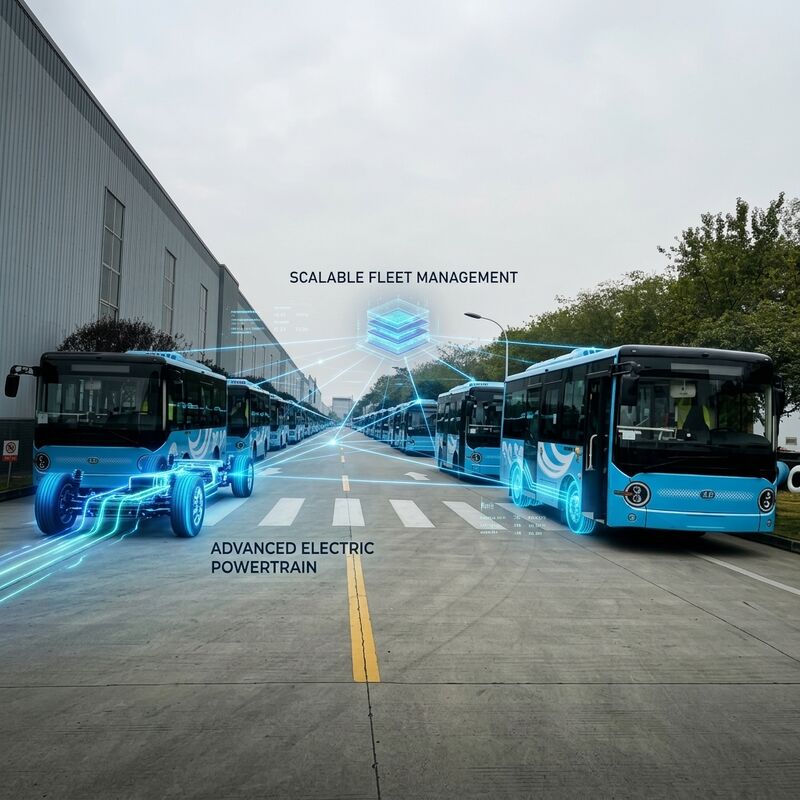 6.6m batterij elektrische minibus 19 zitplaatsen 95,25kWh lange rijbereik milieuvriendelijk vervoer.