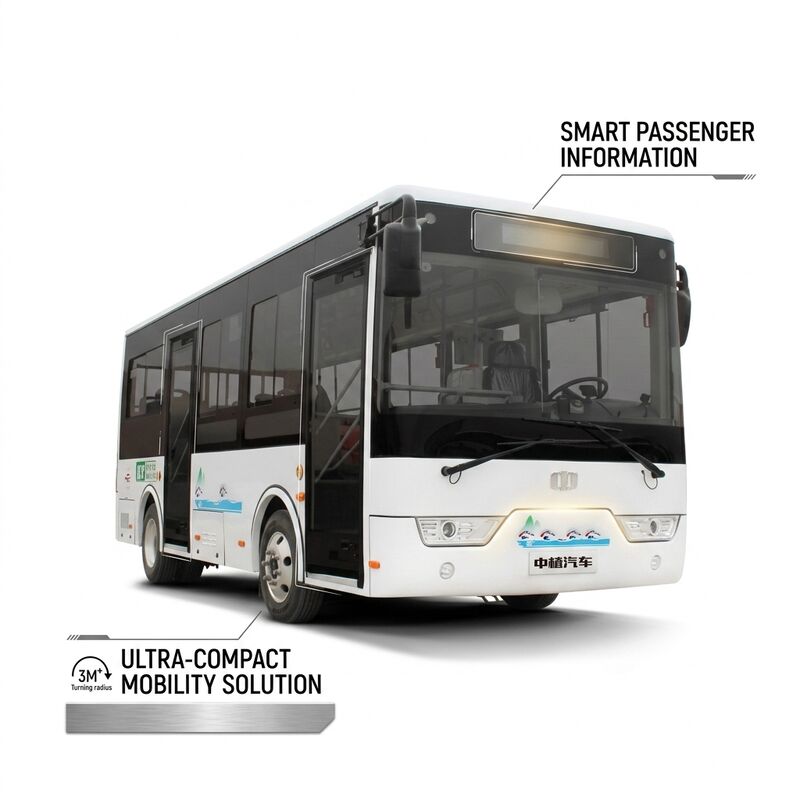 6,6m 16 zitplaatsen LHD elektrische mini-bus elektrische bus voor stedelijk openbaar vervoer