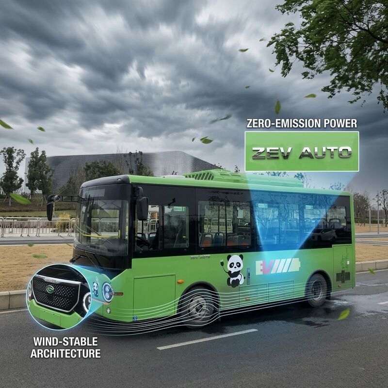 LHD 6.6m Pure Electric Bus E-Bus Met Vloerbedekking Flash Opladen