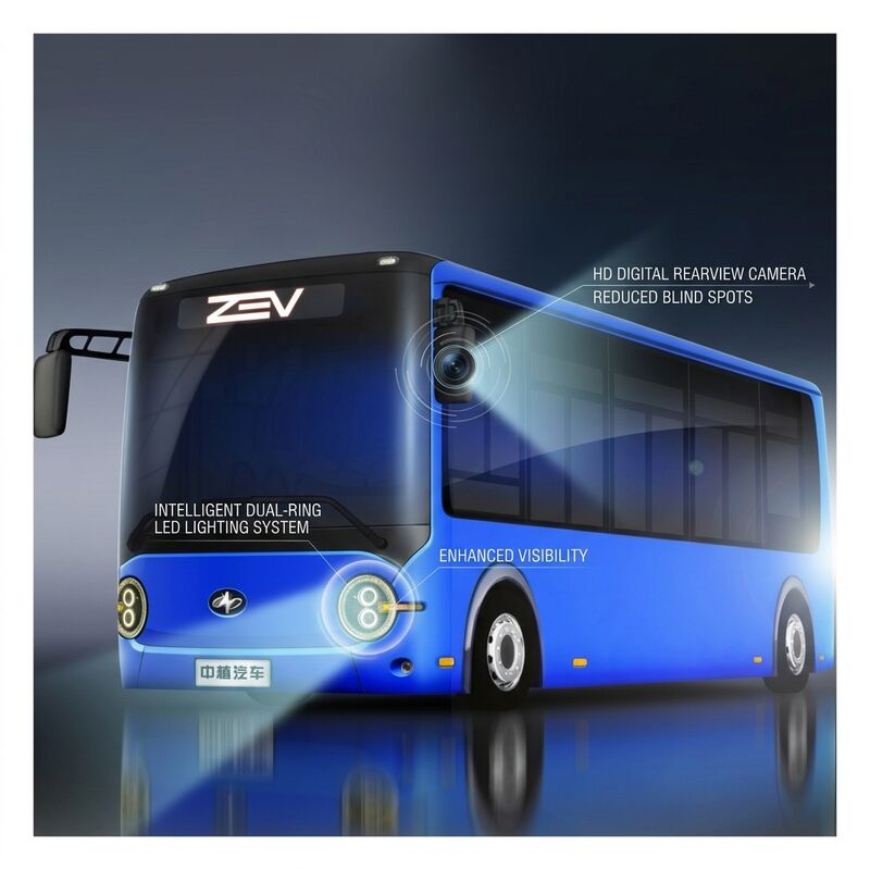 6.6m Puur elektrische bussen Mini City Bus Zero Bussen voor openbaar vervoer 16 zitplaatsen