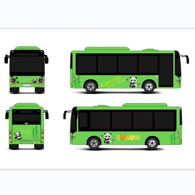 2h snelle het Laden Tijd Elektrisch Mini Bus Zero Emission 6.6m 69km/h