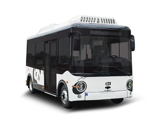 5.9m Elektrische minibussen met een lage toegang 14 zitplaatsen elektrische stadsbus voor stadsvervoer.