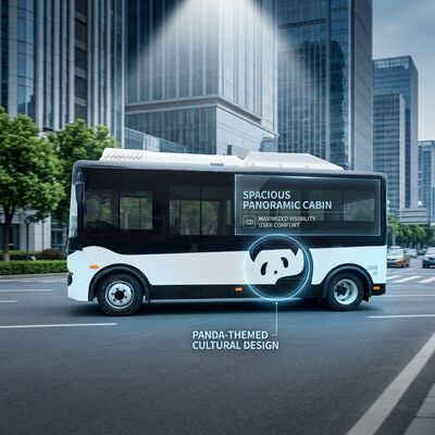 5.9m Elektrische minibussen Elektrische bestelwagen 14 zitplaatsen Passagiersbus voor openbaar vervoer.