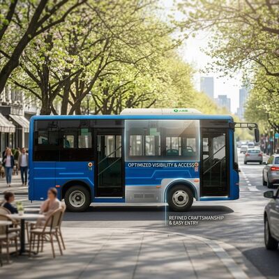 6m elektrische bussen met batterijen elektrische mini stadsbussen Nieuwe energiebussen.