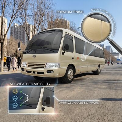 6m de Energie van 19 Zetelszev bus LHD winnen Zuiver Elektrisch Mini Bus terug 89,7 KWu