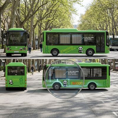 6m Pure Electric Bus EV Mini Bus 16 zitplaatsen Rijbereik 180km.