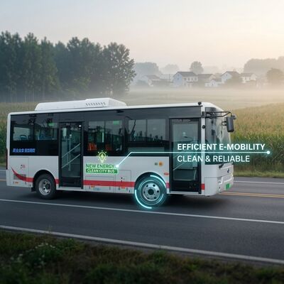 6M batterij elektrische minibus City 14-zits bladvering.