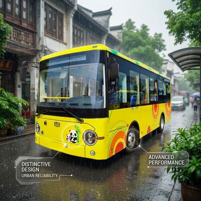 6.6m EV Bus Elektrische minibussen Twee stappen, automatische transmissie